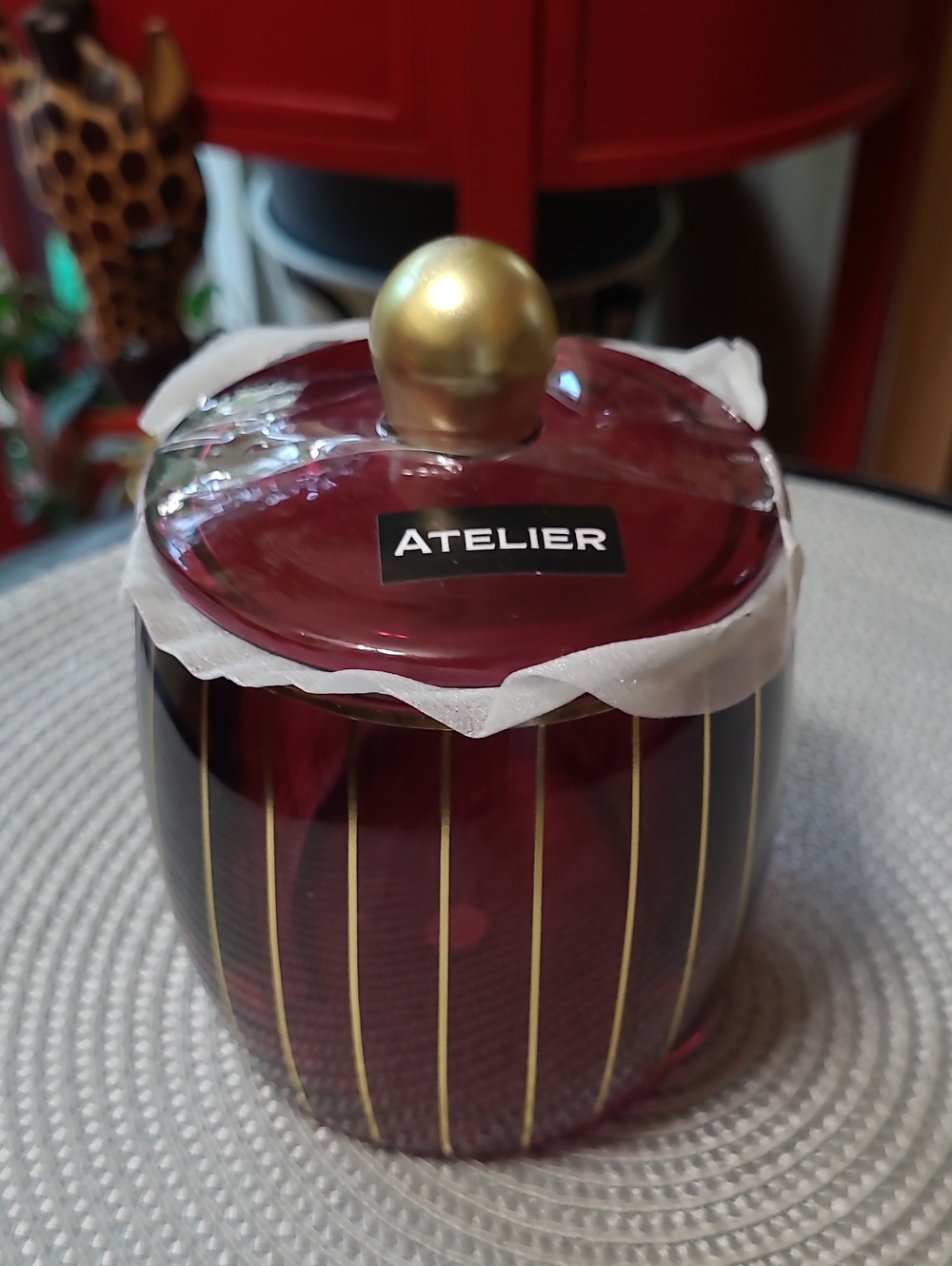Atelier Decorative Cotton Jar with Lid